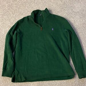 Polo Ralph’s Lauren Green Half-Zip Sweater Pullover